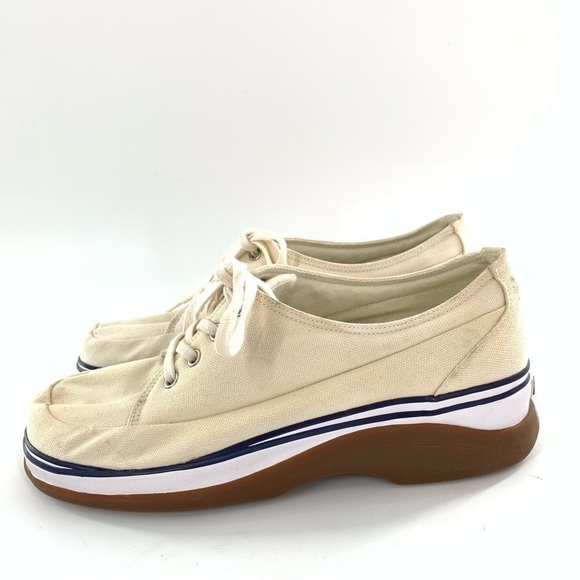 Clarks womens chunky sneakers size 7.5 canvas platforms 
Lace up retro - Picture 4 of 12